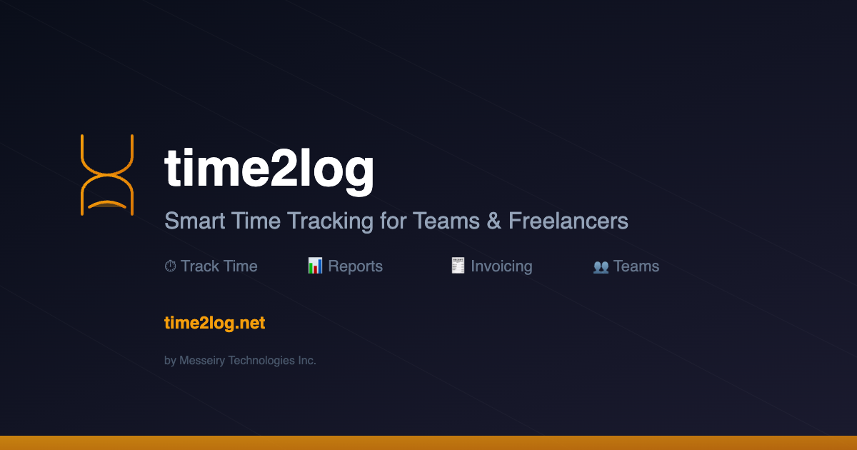 time2log — Smart Time Tracking for Teams & Freelancers